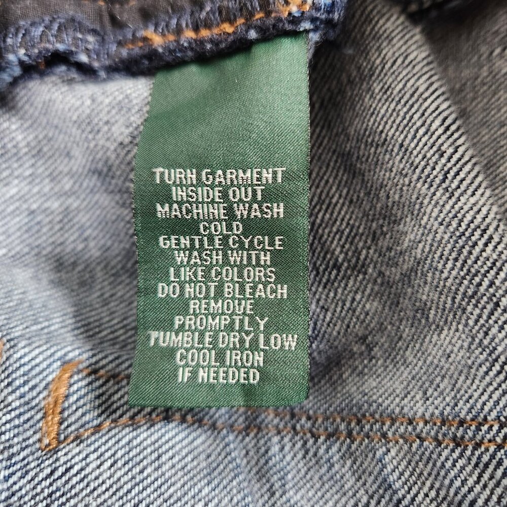 Lauren Ralph Lauren Womens Jeans Size 8 Petite Blue Denim Mid Rise Boot Cut - Picture 8 of 12
